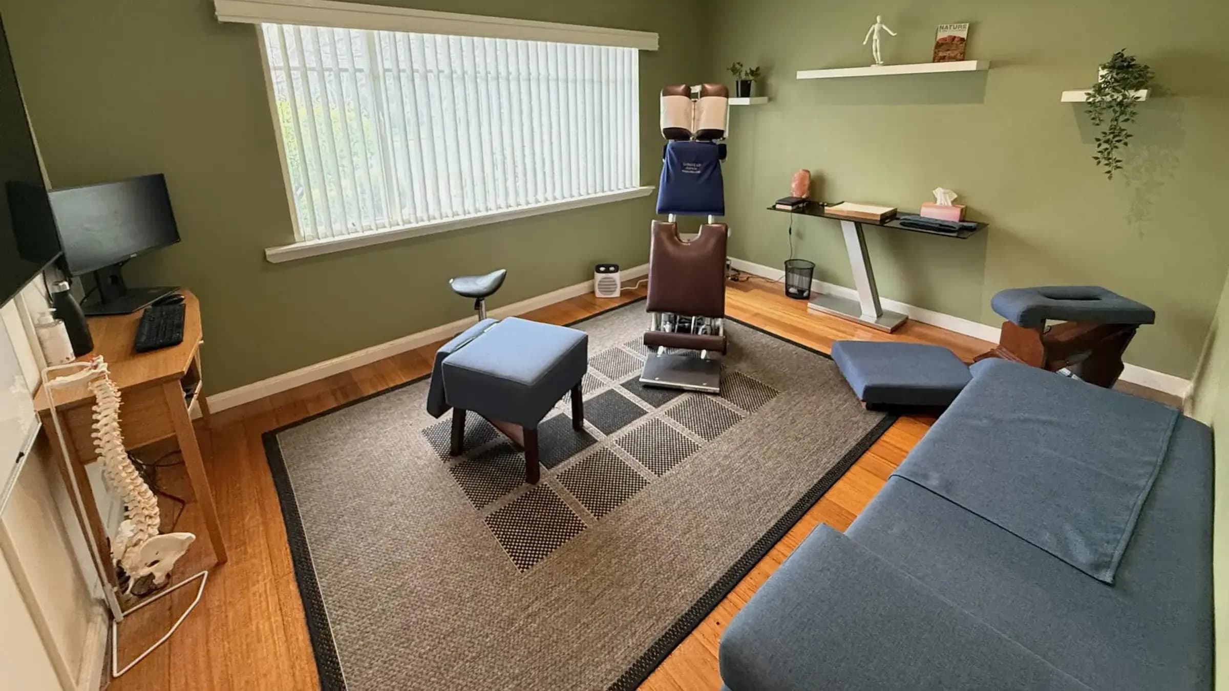The adjusting room at Advanced Chiropractic in Mulgrave